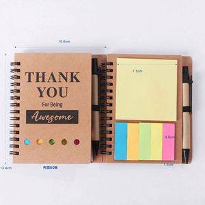 Bloc de notas creativo A5 libro de registro con bolígrafo cubierta de papel Kraft Bloc de notas de oficina de negocios - Product Image 6