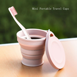 Gobelet pliable en silicone de qualité alimentaire réutilisable, tasse pliable avec couvercles, gobelets extensibles rétractables pour boire en extérieur - Product Image 6