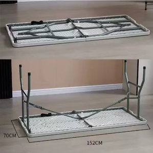 שולחנות מתקפלים ניידים לסיטונאות, שולחנות למסעדות, שולחנות וכיסאות מפלסטיק מתאימים לאירועים והתכנסויות - Product Image 6