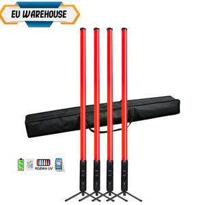 DDP Entrepôt UE Noir 4 pièces 360 Pixels Lumières <span class=keywords><strong>LED</strong></span> <span class=keywords><strong>Tube</strong></span> Lumineux Étanche IP65 Pleine Couleur Sans Fil DMX DJ Application Événementielle - Product Image 1