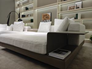 Sofa ruang keluarga, sofa vila modern minimalis bentuk l furnitur bagian modular kelas atas - Product Image 4