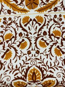 Handmade Uzbek Cotton Suzani <b>Blanket</b> Embroidered Bedspread Colorful Bohemian Tapestry Home Decor - Product Image 4