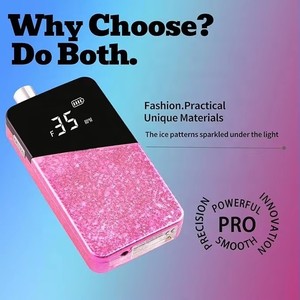35000RPM Professional Portable <b>Nail</b> File Cordless Rechargeable <b>Nail</b> Efile for Acrylic Gel <b>Nails</b> Manicure Pedicure Polishing - Product Image 2