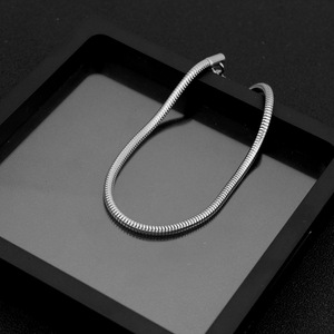 New Punk Simple Popular Design Snake Chain <b>Bracelet</b> Titanium Steel <b>Silver</b> Plated Unisex's <b>Bracelets</b> Fashion Jewelry Wholesale - Product Image 4
