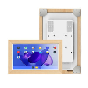 <span class=keywords><strong>Cadre</strong></span> photo numérique intelligent Wi-Fi avec écran tactile de 24 pouces, lecture vidéo, partage d'images, album électronique, acrylique, bois, cadeau familial - Product Image 1