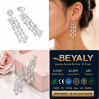 Magnifiques boucles d'oreilles vintage en pierres précieuses, grandes boucles d'oreilles chandelier en laiton pour mariée, souvenirs de mariage