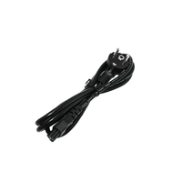 Cable de Alimentación Europeo C5 Resistente, Cable de Corriente Alterna para Computadora Portátil, Monitor y Electrónica de Consumo