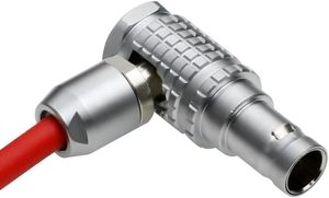 Câble d'alimentation enroulé ultra souple à 2 broches mâle-mâle à angle droit Alvin pour Teradek/SmallHD/Z-CAM/Blackmagic Pyxis - Product Image 3