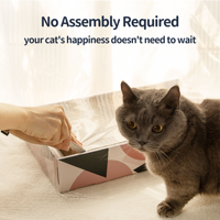Meilleure vente de produits pour animaux de compagnie 2025 grattoir et boîte de lit ondulé tout-en-un rechargeable-grand jouet en carton pour animaux de compagnie