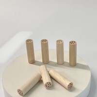 Embout de filtre à cigarettes personnalisé avec logo d'usine, embout en bois de 12 mm, 7 trous, embout de filtre en bois en nid d'abeille