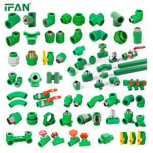 Les fabricants IFAN fournissent des tuyaux DIN PPR Tube 20-110mm coude femelle tuyaux et raccords PPR en plastique vert - Product Image 1