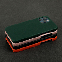 Étui de téléphone personnalisé en peinture à l'huile sans bordure pour iPhone 16 15 Pro Max 14 Plus 13 12, étui en cuir PU grainé pleine fleur orange
