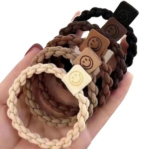 Attaches pour cheveux de style coréen, lot de 5 pièces, en tissu à haute élasticité, pour femmes, usage quotidien - Product Image 4