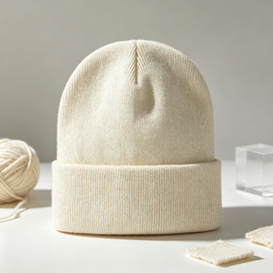 60 couleurs de bonnets tricotés, fabricant de bonnets, broderie de logo personnalisé, bonnets d'hiver épais à revers pour hommes et femmes - Product Image 1