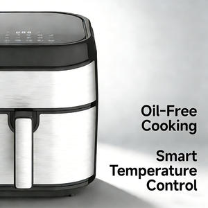 หม้อทอดไร้น้ำมันไฟฟ้าดิจิตอล ดีไซน์คลาสสิคใหม่ ปี 2026 พร้อมเคลือบซิลิโคน ความจุ 6.1-8.0 ลิตร สำหรับใช้ในครัวเรือนและโรงแรม - Product Image 4