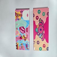 Boîte en papier pliable attrayante et colorée à motif de dessin animé pour ensemble de gloss à lèvres vide, idéale pour coffret cadeau de maquillage des lèvres et vente au détail