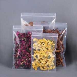 Custom Logo <b>Clear</b> Matte Frosted Plastic Resealable Stand up Pouch <b>Clear</b> Window Three-Sided Sealed Zipper <b>Bag</b> for Canned Food - Product Image 1