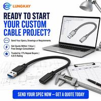 Cable Adaptador USB 3.2 Tipo-C Hembra a USB-A Macho, 10Gbps de Alta Velocidad, Trenzado de Nailon, Cable Convertidor de Audio y Video, OEM Personalizado