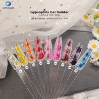 Gel Constructeur à Faible Chaleur Gypsophila Sans HEMA & TPO, Gel d'Extension d'Ongles à Fleurs Séchées Non Toxique en Pot, Logo Personnalisé