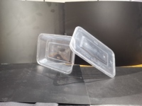 Vente en gros de barquettes alimentaires en PP micro-ondables de 750 ml, contenants en plastique pour nouilles et sushis, plats à emporter, aliments surgelés, vaisselle