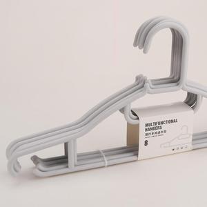 8 pièces/ensemble <span class=keywords><strong>pas</strong></span> <span class=keywords><strong>cher</strong></span> recycler utilisé en plastique cintre vêtements anti-dérapant étendoir pour enfants et adultes - Product Image 4