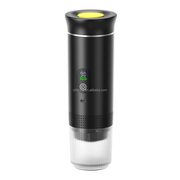 Machine à Café à Capsules Portable 3-en-1 Extraction d'Espresso pour Dosettes Compatibles Nespresso pour Voyage, Extérieur, Voiture et Usage Domestique