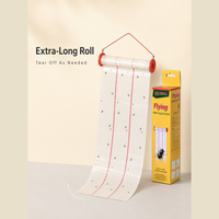 Rouleau de ruban collant extra long pour attraper les mouches, bande adhésive anti-mouches, piège à mouches à fruits suspendu, papier non toxique pour le contrôle des insectes à la maison et au jardin