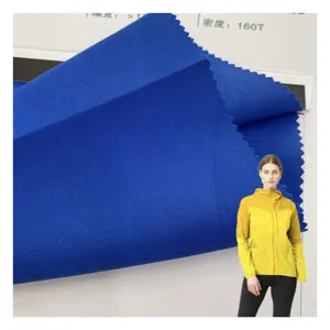 Factory Price In Stock Solid Waterproof 100% Polyester 150D 4 Way Strength Plain Matte Pongee Fabric For Jacket