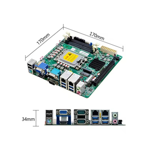 A610M1 Mini <span class=keywords><strong>ITX</strong></span> Servidor Placa Mãe 12/13/14 Gen LGA1700 Rede Dupla 6 Serial H610 Intel SATA Integrada Memória <span class=keywords><strong>DDR4</strong></span> Novo - Product Image 5