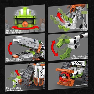 Kit de Construction Robot Dinosaure 5-en-1, Ensemble de Construction Structurel, Contrôle par Application à Distance, 539 Pièces, Kit Scientifique STEM, Alimenté par Piles Alcalines AA - Product Image 3