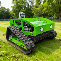 Mesin Pemotong Rumput Robot Mini Bensin Remote Control untuk Rumah Tangga, Mesin Pemotong Rumput Otomatis Mini Crawler