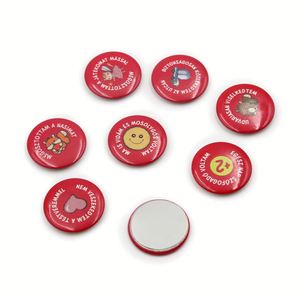 32Mm 35Mm 40Mm 50Mm 58Mm 70Mm 75Mm Tin Button Souvenir Customized Multicolor Small <b>Fridge</b> Round Magnets - Product Image 4