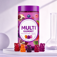 Complément multivitaminé en gommes végétaliennes à base de pectine, saveur fruitée, pour une nutrition quotidienne