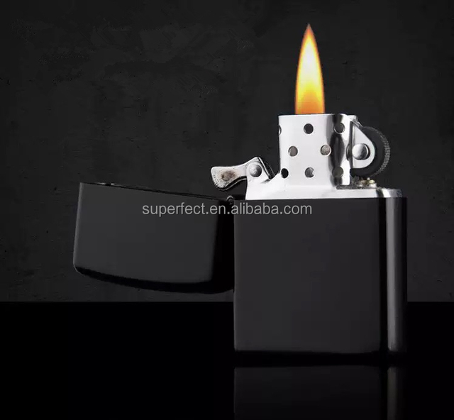 Wholesale Custom logo Zipo Lighter Refillable Cheap Metal Flint Oil Kerosene Flint Lighter