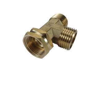 Brass Garden Hose T Connector 3/4 Ght Female Male Pipe Fittings Swivel Adapter For Bulk Hose - Product Image 2