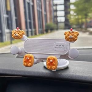 Dễ thương phim hoạt hình thỏ Cookie xe chủ không thấm nước chống rung có thể thu vào điều hướng điện thoại di động chủ miễn phí linh hoạt bàn - Product Image 4