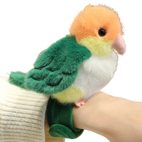 Fabricant de jouets en peluche personnalisés et réalistes en forme de perroquet, bracelets à pression colorés et mignons en forme d'oiseau, animaux en peluche à enrouler autour du poignet