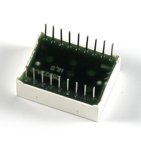Taidacent-pantalla verde de 7 segmentos, 0,56 pulgadas, amarillo-verde, 2 dígitos, pantalla de 7 segmentos, tubo LED Digital de 18 pines