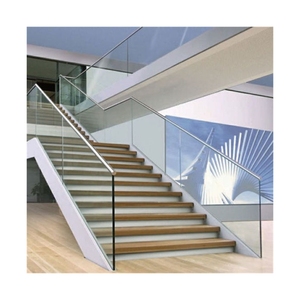 Barandilla de Vidrio en Forma de U para Exteriores, Resistente a la Oxidación, con Riel de Aluminio en Forma de U, Resistente a la Intemperie, para Jardín o Patio - Product Image 3