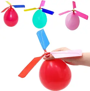 2023 New Product Professional Helicopter Toys Balloon Latex Helicopter Flying Balloon Toy Novelty Toy