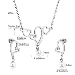 Ensemble de bijoux pour enfants : boucles d'oreilles clous, collier, chaîne de corps et boucles d'oreilles, motif dessin animé, doré - Product Image 4