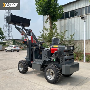 YUANGONG Fabbrica Cinese Caricatore Frontale Idraulico Compatto 800Kg 1000kg 1,5 Tonnellate con Motore Diesel Trazione 4x4 Alta Efficienza - Product Image 3
