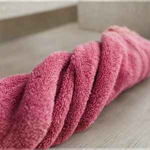 Premium 400gsm %60 Bamboo Cotton Woven Terry Fabric 155cm Width for Bathrobes Towels - PINK COLOR - Product Image 2