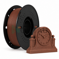 Consommables 3D Novtau en PLA Bois Cerisier pour Projets de Conception FDM avec Filament d'Imprimante 3D 1.75mm 1kg