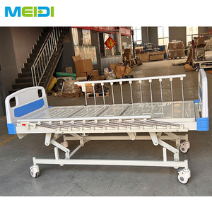 Cama <span class=keywords><strong>de</strong></span> Hospital <span class=keywords><strong>de</strong></span> Acero Inoxidable Meidi para Pacientes Mayores, con Manivela Manual, 1 Año <span class=keywords><strong>de</strong></span> Garantía, Dispositivo Médico <span class=keywords><strong>de</strong></span> Clase I - Product Image 4
