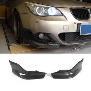 AC Style New Carbon Fiber Front Bumper Side Spoiler Winglet <b>Splitter</b> Flaps Body Kits for BMW M5 E60 Auto - Product Image 4