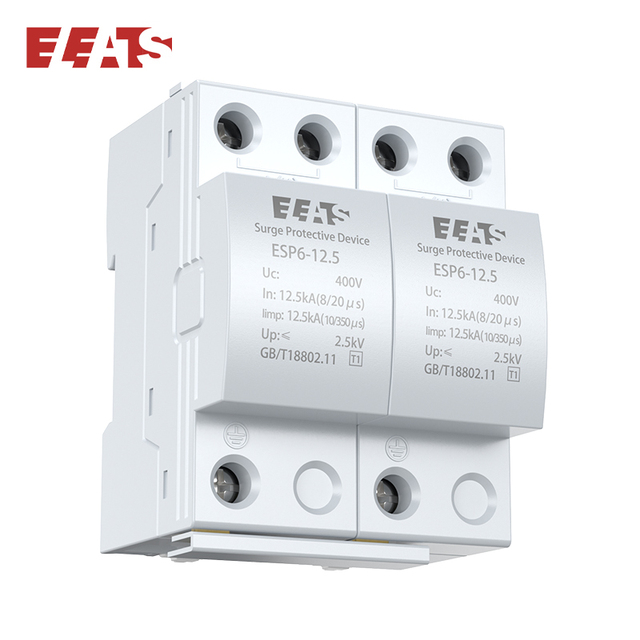 ELEATS High Quality DC Surge Arrester Protector SPD 500V 690V 800V 1000V Dc Solar Surge Protector Low-voltage Arrester Device