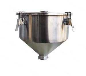 Máquina de llenado cónica de gran diámetro 316/304 grado sanitario alimentos Acero inoxidable cocina tolva sello cubierta tolva - Product Image 3