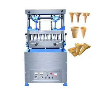 เครื่องทำกรวยเวเฟอร์32แม่พิมพ์เครื่องทำกาแฟกินได้เครื่องทำไอศกรีมวาฟเฟิลสภาพใหม่ - Product Image 3