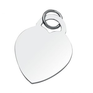 Ciondolo a forma di cuore 27x35 mm, accessorio per gioielli, ideale per lavori artigianali e progetti fai da te - Product Image 1